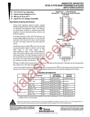 SN74ACT374N datasheet  